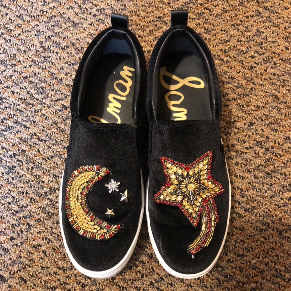 Sam Edelman Embroidered Slip Ons